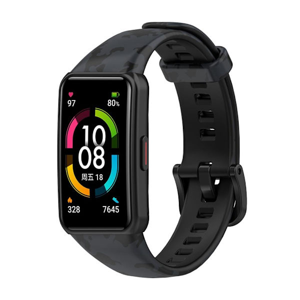 Reservedeler Rem for Huawei Band 6 for Honor Band 6 Vanntett Silikon Armbånd Myk Håndleddsstropp