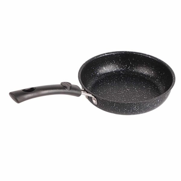Stegepande i rustfrit stål med ergonomisk håndtag, hurtig og jævn varmeledning, non-stick stegepande til bacon, bøf og løg