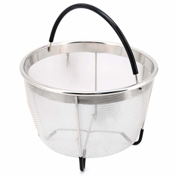 Dampkurv i rustfritt stål for Instant Pot, med silikon
