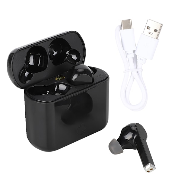 A12 TWS Bluetooth 5.0 Trådløse In Ear Earphone Earbuds til Mobiltelefon Tablet Notebook(Sort )