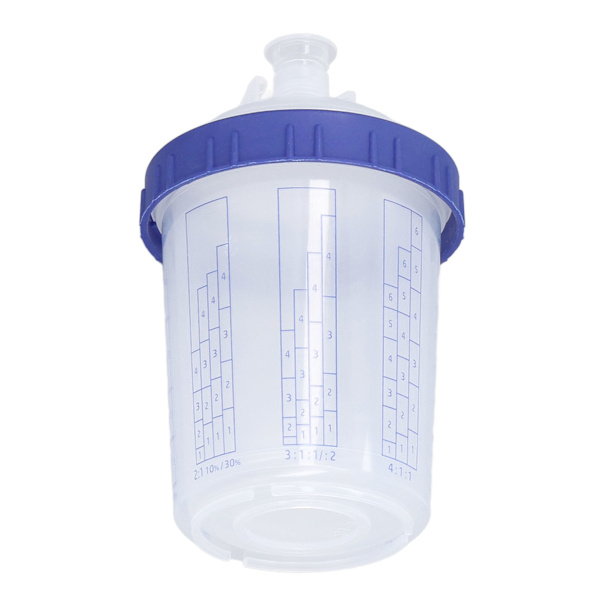 350 ml engangsspraypistolbeger i plast, tetting for kommersielle belegg