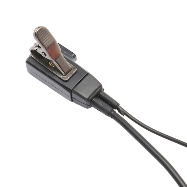 Professionellt 2-stifts Walkie Talkie-hörsnäcka, metallklämma och högkvalitativ kabel för hållbarhet