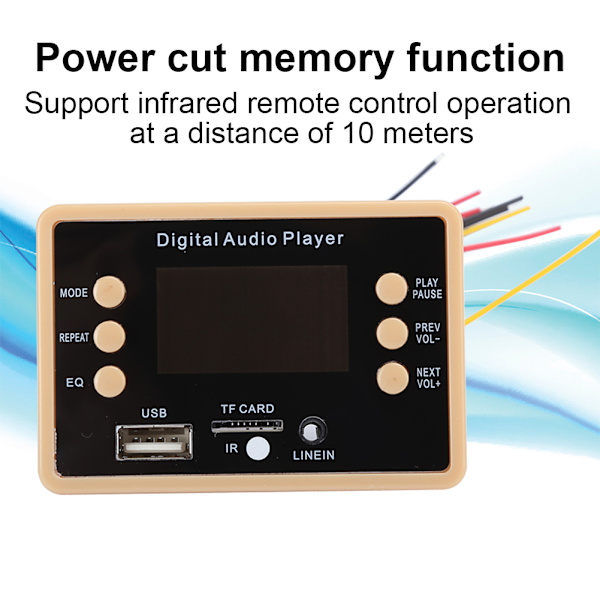 5.0 MP3 Bluetooth Dekoderkort Afspillermodul Dekoder Stereo Audiomodtagermodul