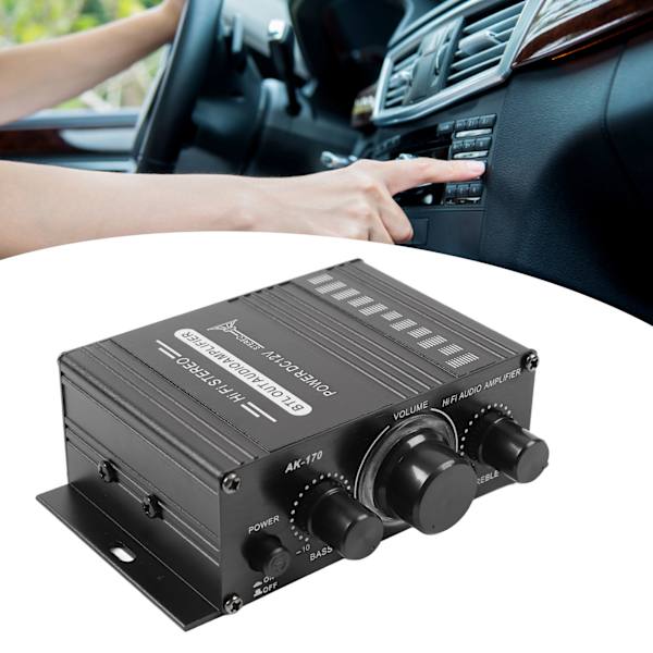 Bil Audio Powerforstærker Dual Channel USB SD-kort AUX Bluetooth Stereo Mini-forstærker 12V