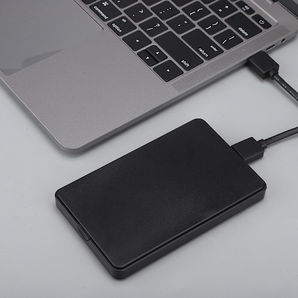 W25Q730M 2,5'' USB3.0 SATA Mobil Hårddisk Box Fodral HDD-hölje Skruvfri Stöd 2TB (Svart