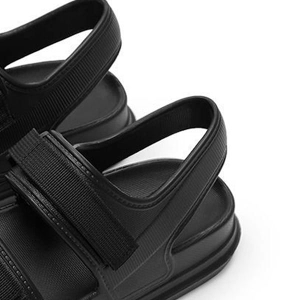 Dam Sandal med Tjock Sula Halkskydd Mjuk Bekväm Trendig Casual EVA Strandsandal för Sommar Svart 38