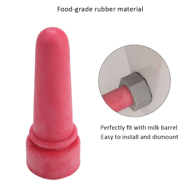 Napp för Ko-utfodring, Bionisk Design för Kalvar och Unga Djur, Enkel Installation av Mjölknappar, Slitstarkt Gummi, Slitstark och Bittålig