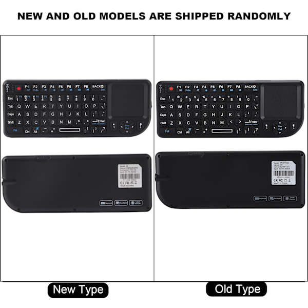 2,4 GHz trådløs touchpad/genopladelig ultra mini tynd USB-baggrundsbelyst tastatur til PS3/4, til XBOX 360