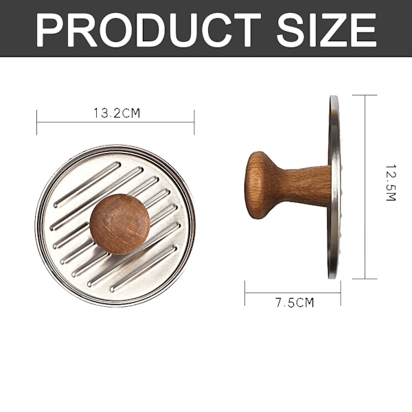 Non-stick Patty Papper Hamburgare Tillverkare, Aluminiumdesign för Hållbarhet och Enkel Rengöring, Burgerpress för Snabb och Effektiv Patty-tillverkning, Din