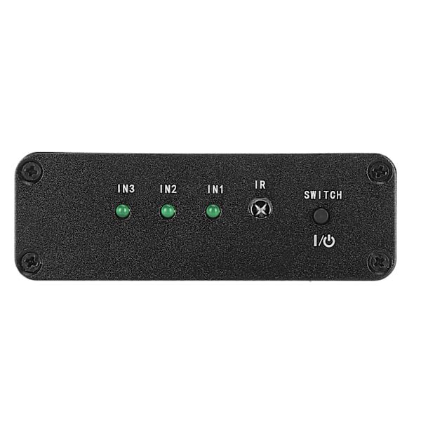 SPDIF/TosLink Switch 3x1 Växlingsenhet med Fjärrkontroll 3 in 1 ut Switch 100V‑240V UK-kontakt