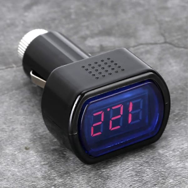 4 stk. bilvoltmeter LED digitalt display batterispændingsovervågningsdetektor YEMAA