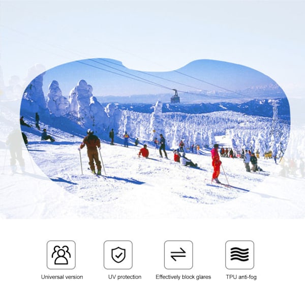 Barn Skid Snö Glasögon Pojkar Flickor Ögonskydd Glasögon AntiFog Dubbellager Lins Unisex Skidåkning Utrustning
