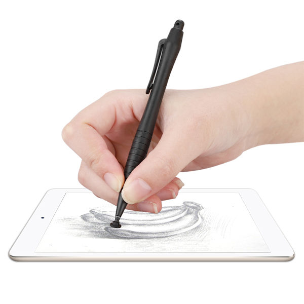 Penna Clip Typ 6,5 mm Skrivande Touch Stylus Mobiltelefon Surfplatta Hög Precision Stylus Penna(Svart)