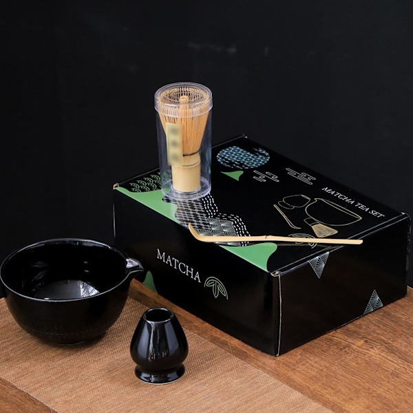 Traditionell Matcha Skål med Hällpip och Visphållare Japansk Stil Matcha Chasen Ritual Kit- Stor Sallads Gröt Juice Skål Chawan Style 2