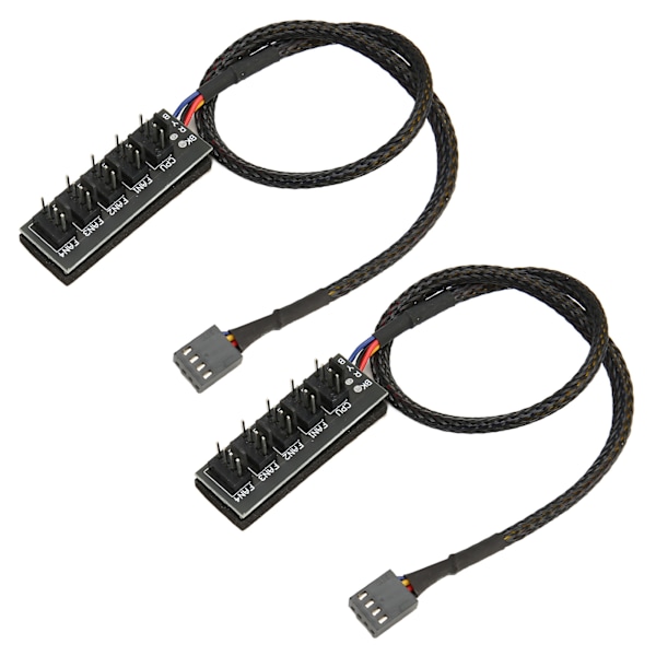 Hållbar PWM-fläkthubb, splitteradapter för moderkortfläktar och CPU-kylfläktar säkerställer ett rent och snyggt PC-chassi (35 cm kabellängd)