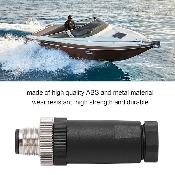 NMEA 2000 Hane Fältinstallerbar Kontakt M12 5 Kärnor IP67 Vattentät Båttillbehör för Lowrance Nätverk