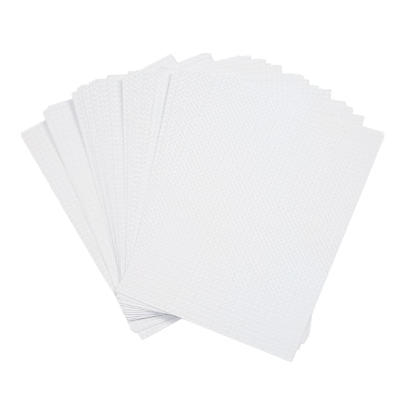 50 ark A4 holografisk kaldlaminatark kuttbar vanntett DIY selvklebende lamineringsfilm for bakgrunn