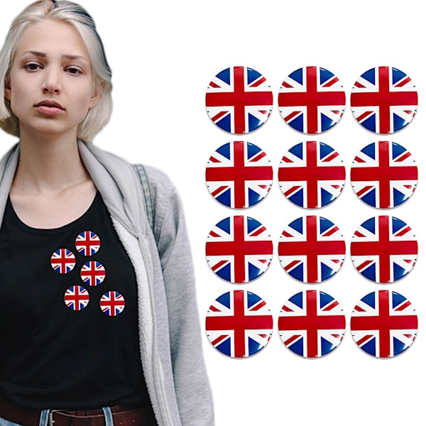 Union Brooch Pin Badge 5,8 cm Storbritanniens Flag Lapel Pin UK Flag Union British Patriotic British Badges