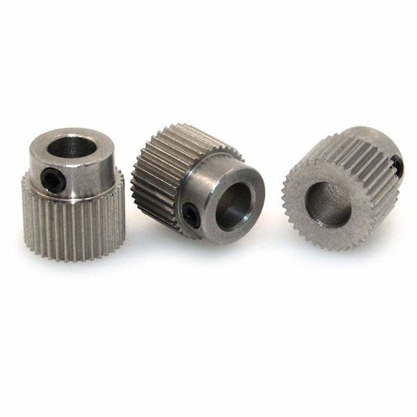 Praktisk Extruder Remhjul, Rostfritt Stål 36 Tänder Drivhjul för 1.75mm & 3mm Filament, Högkvalitativt Kamremsdrivhjul Kompatibelt med 3D