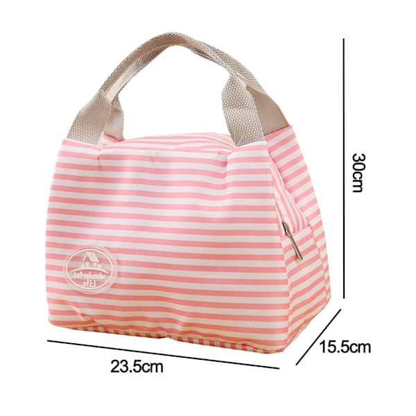 Lunchväskor för kvinnor Isolerad söt lunchlåda Återanvändbar dragkedja Kylare Tote Bag Lunchbag