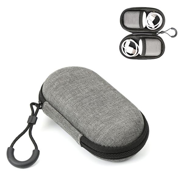 2 stk. Earphone Earbuds Headset Hovedtelefon Bære Etui Holder Mini Opbevaringsboks Organizer Beholder Møntpung Pung til MP3, Bluetooth Ear Buds