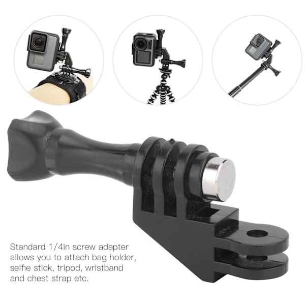 90 asteen kyynärpääkiinnike säädettävällä sovittimella ja ruuvilla Gopro Hero -kameroille 8 7 6 5 9