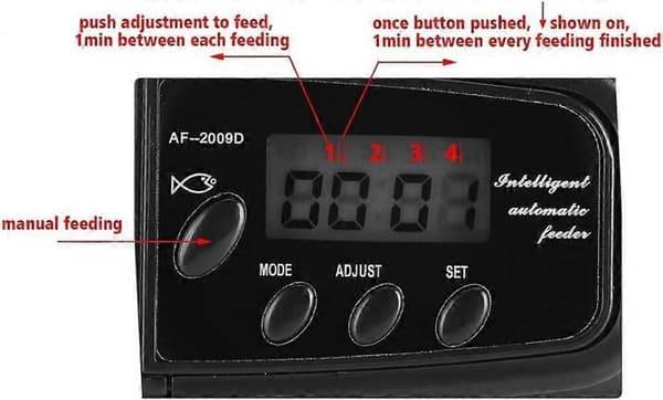 Fiskefoderautomat, Automatisk Fiskefoderautomat, Elektronisk Dispenser Timer