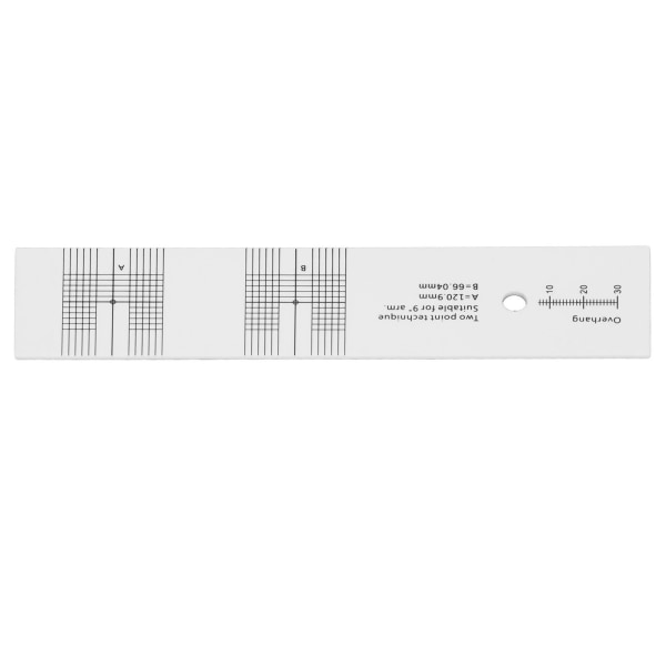 Patron Alignment Protractor Tool Akryl LP Phono Patron Alignment Protractor til Måling