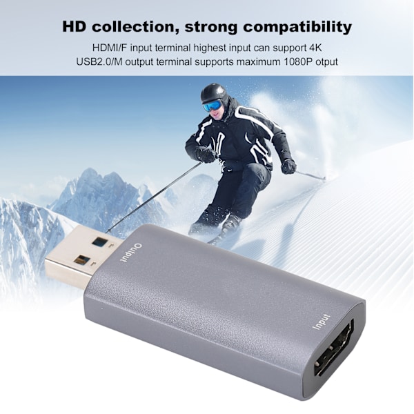 Z26 Audio Video Capture Card HD 4K HDMI/F - USB/M 1080P, Tukee Win/Android/Linux/MacOS