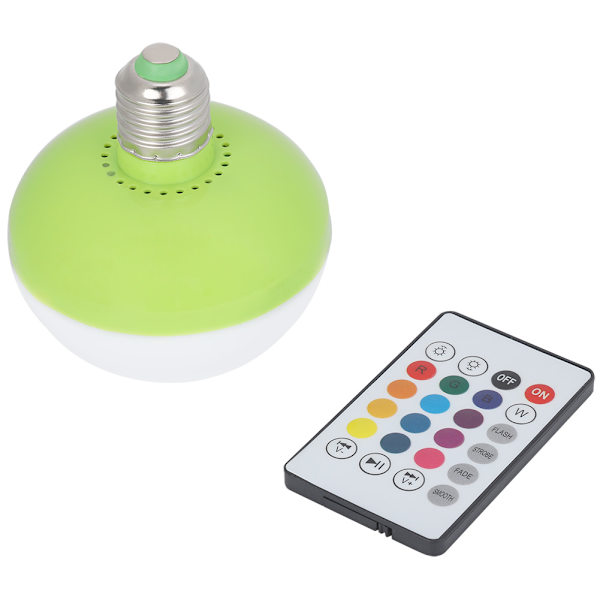 E27 100-240V LED-lyspære Bluetooth-høyttaler Fargerik musikklampe