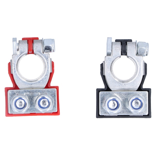 Pair of Battery Terminal Clamps Pure Copper Positive Negative Pole Connectors Good Conductivity