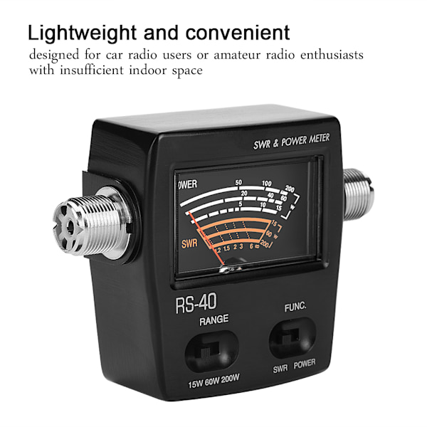 Profesjonell UV-segment stående bølgemåler effektmåler for testing SWR-effekt