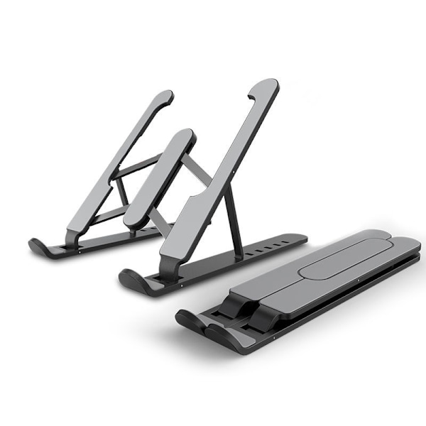 Högkvalitativt Laptopställ i Aluminiumlegering, Justerbart Laptopstativ för 10-15,6\" Laptops och Surfplattor, Ergonomisk Design med Halkfri Silikonplatta och