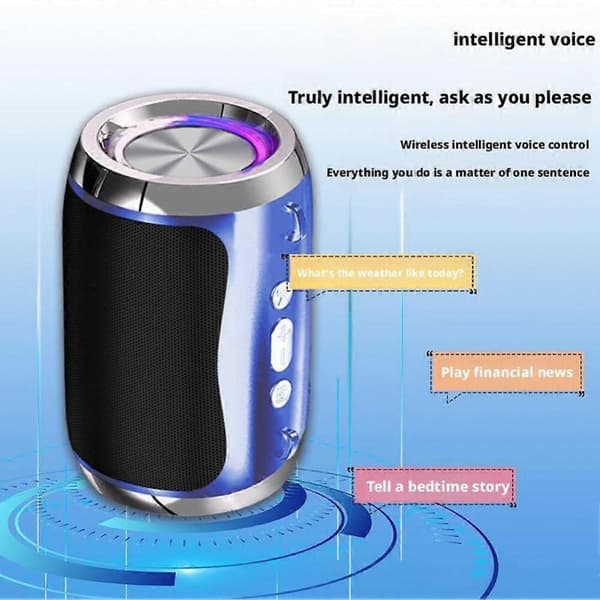 Bærbar Cool Intelligent Stemme Bluetooth Højttaler Udendørs Bluetooth Højttaler