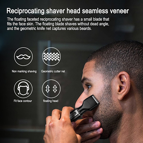 Resevänlig Grooming Essential, Mjukt Blad För Öron- och Nästrimning, Multifunktionell Grooming Kit Rostfritt Stål Blad Smärtfri Design,