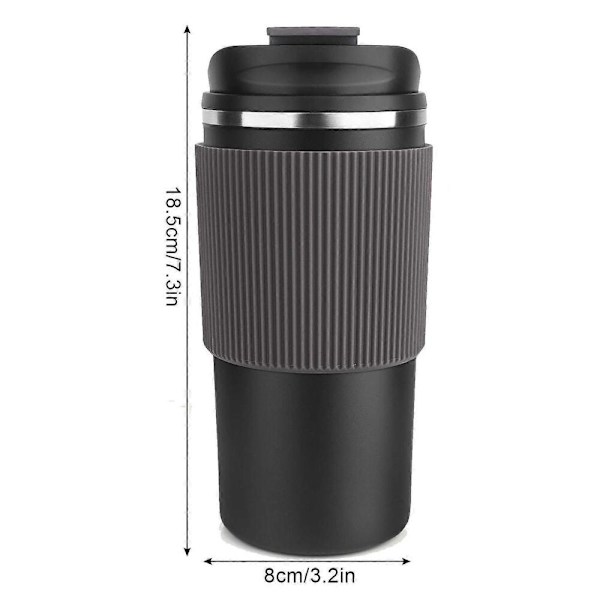 GETIT Termosmugg, Isolerad Mugg, Läckagesäker Resemugg, Kaffemugg med Lock
