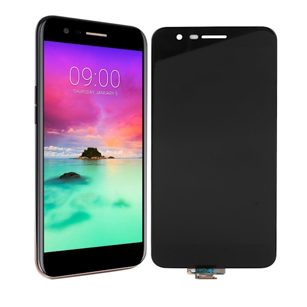 Telefon LCD-skärmersättning LCD-skärm Touch Digitizer-montering för LG K10 2018