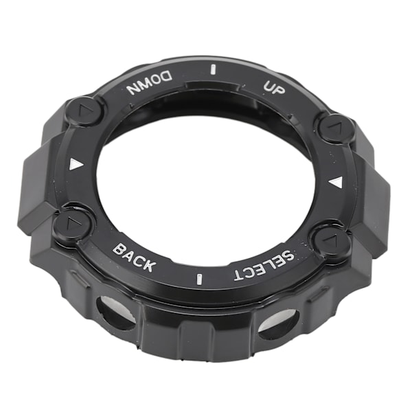 Plastskyddsskal för Amazfit TRex Watch Edge Bumper Protective Shell Frame(Svart skal  Vit text )