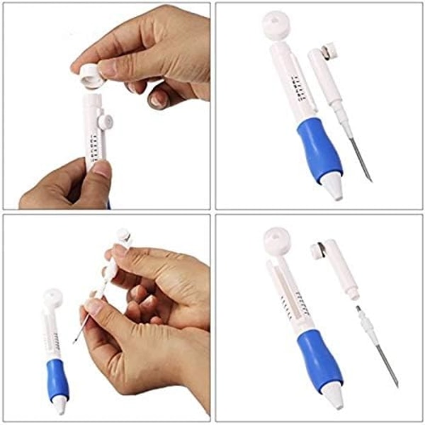 Broderistarterkit komplett set, stansnålset magisk broderi
