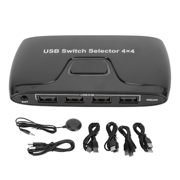 4-porttinen USB 2.0 -kytkinvalitsin 4 tietokonetta jakavat 4 USB-laitetta USB KVM -kytkin näppäimistölle ja hiirelle