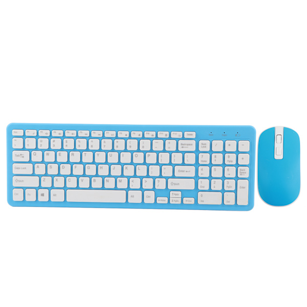 Trådløst muse- og tastatursett for kontorspill for bærbar PC 3-trinns mikroreceiver