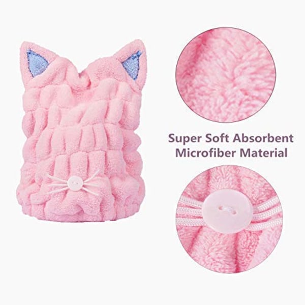 Bred Användning Supermjuk Mikrofiber Hår Snabbtorkande Handduksinpackning För Kvinnor Och Flickor