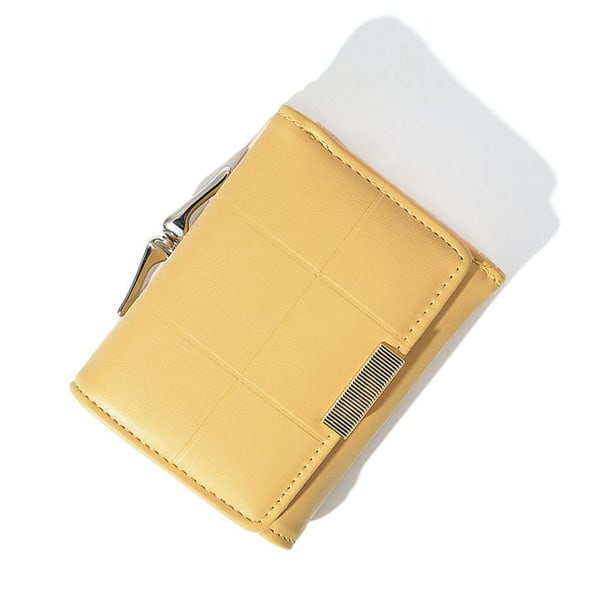 Veske Dame kort vintage trefoldet student minimalistisk multi-slot bil sydd myntpung