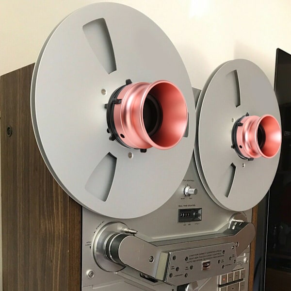 1/4 10 tuuman avaaja Studer ReVox -kiillotetulle alumiinikupin latauskelalle NAB-napa-adapterin latauslaite
