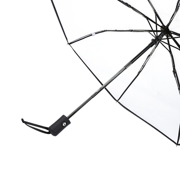 Gennemsigtig Regn Paraplyer Sammenklappelig Bærbar Tri Fold Dame Mode Paraply