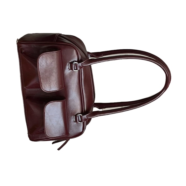 Kvinnors axelväska retro enkel modern PU-läder underarm