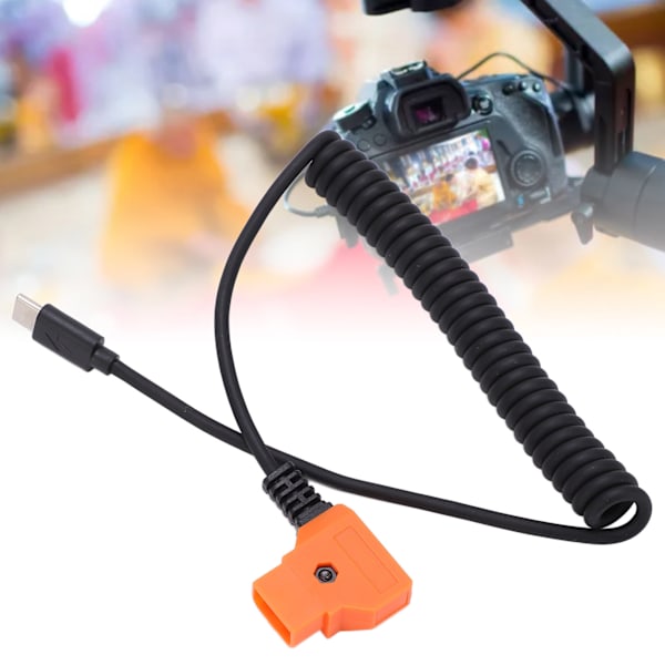 USB C -virtajohto D-liitäntään, joustava kaapeli matkapuhelimelle, tabletille ja digitaalikameran lisävarusteille