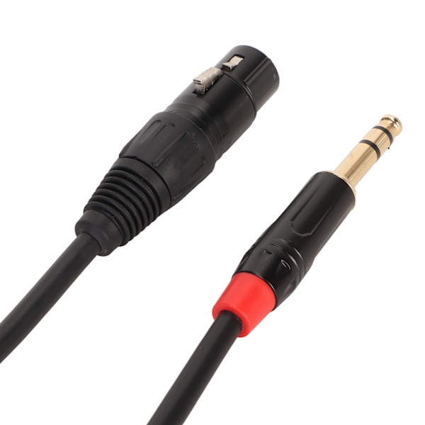 XLR-naaras-liitäntä 1/4 tuuman (6,35 mm) liitäntään - Ammattimainen Plug and Play - 20 AWG OFC-ydinmikrofoni kaapeli 3 metriä