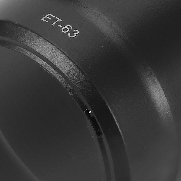 ET‑63 Objektivdeksel Kameramontering Plast Svart Passer for STM EF‑S 55‑250mm f4‑5.6 IS Objektiver