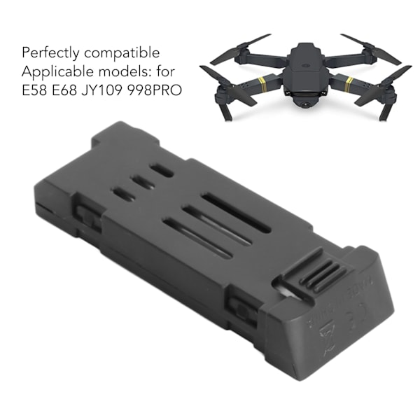 RC Drone Litiumbatteri 3.7V 1800mAh Fjärrkontroll UAV Batteri för E58 E68 JY109 998PRO Quadcopter 3st